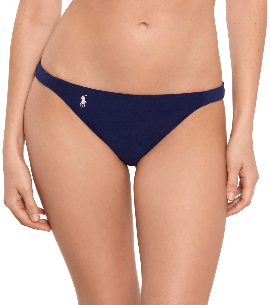Ralph Lauren Women's Terry Side Tab Devin Hipster Bikini Bottom