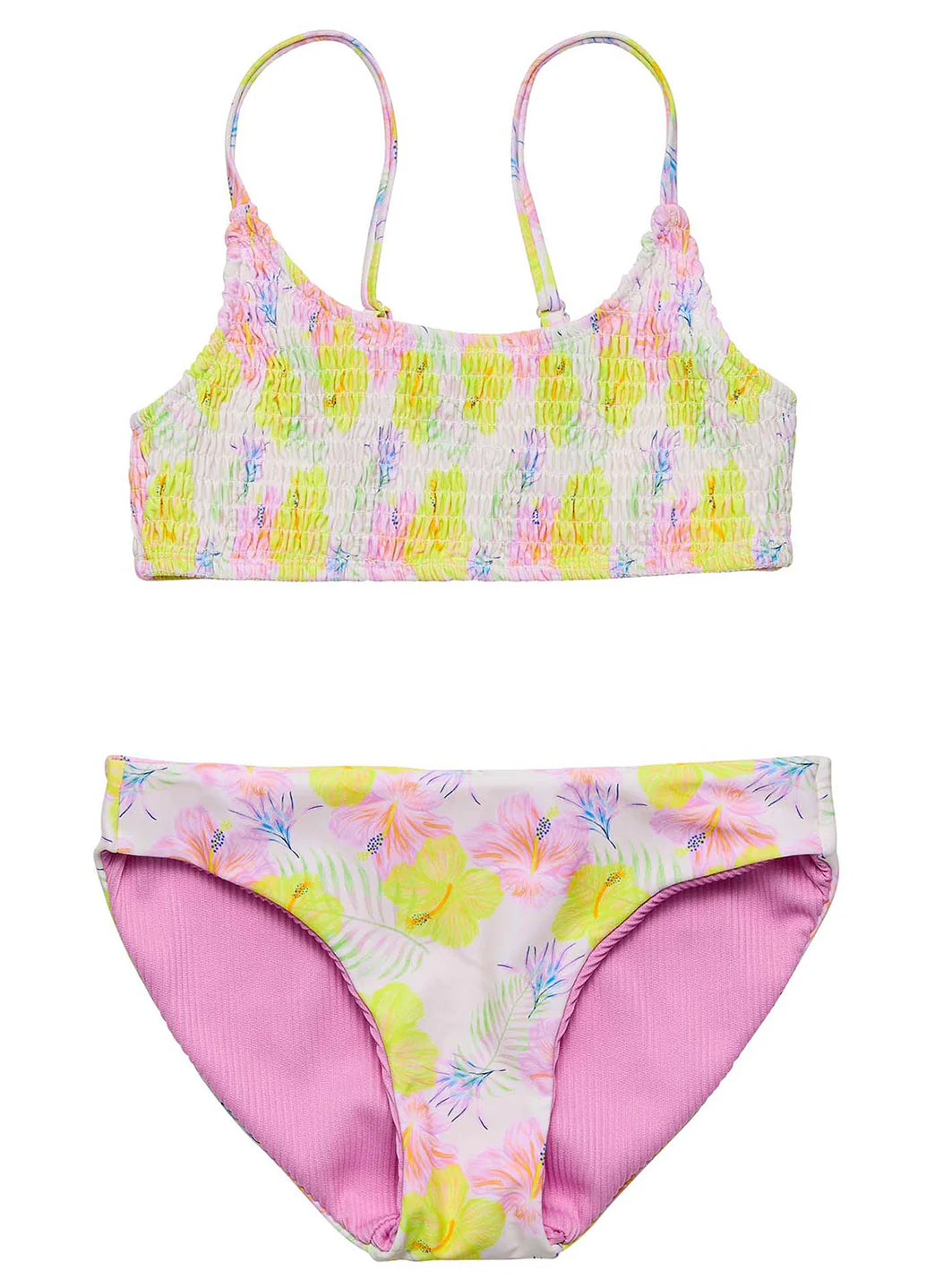 Snapper Rock Girls' Aloha Vacay Sustainable Two Piece Bikini Set (Big Kid)