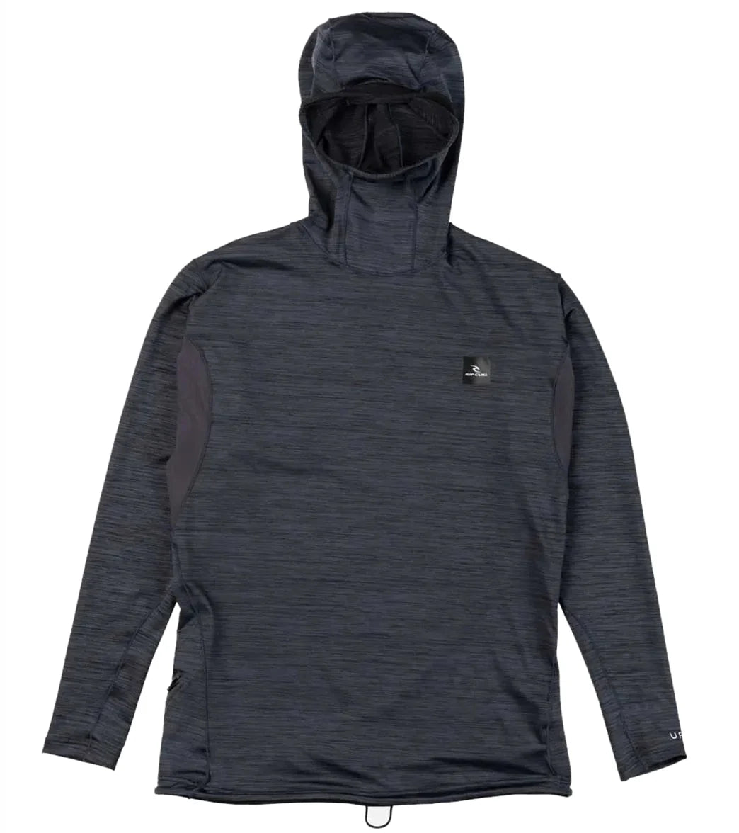 Rip Curl Men's Tech Bomb Hood Long Sleeve Upf 50 Rash Guard