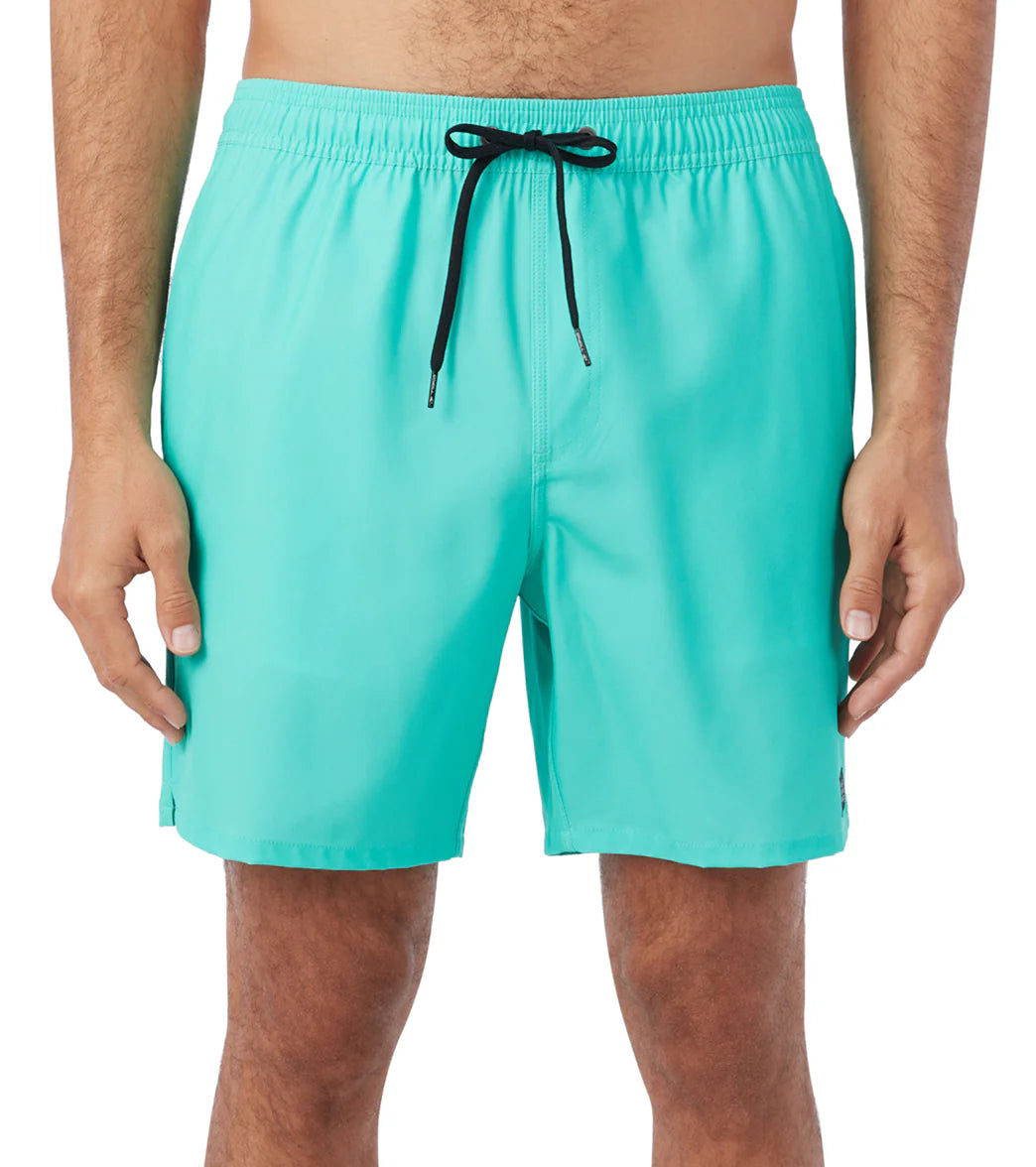 O'Neill Men's 17" Lennox Hermosa Solid Swim Trunks
