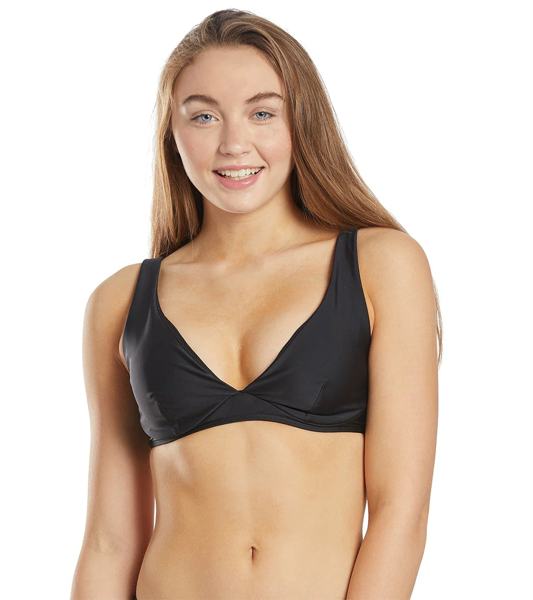 Rip Curl Women's Classic Surf Eco Plunge Bikini Top (D/DD Cup)