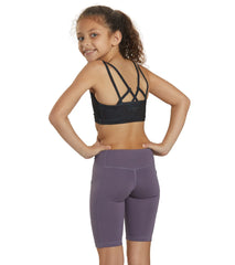 Everyday Yoga Girl Uphold Solid High Waisted Biker Shorts with Pocket