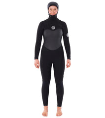 Rip Curl Women's 6/4 Flashbomb Long Sleeve Hooded Chest Zip Fullsuit Wetsuit