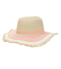 Snapper Rock Girls' Peachy Striped Sunhat