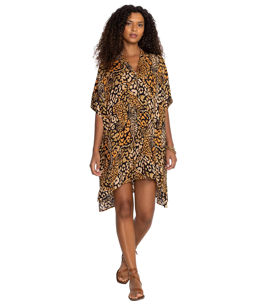 Johnny Was Women's Afeni Oversized Button Down Shirt
