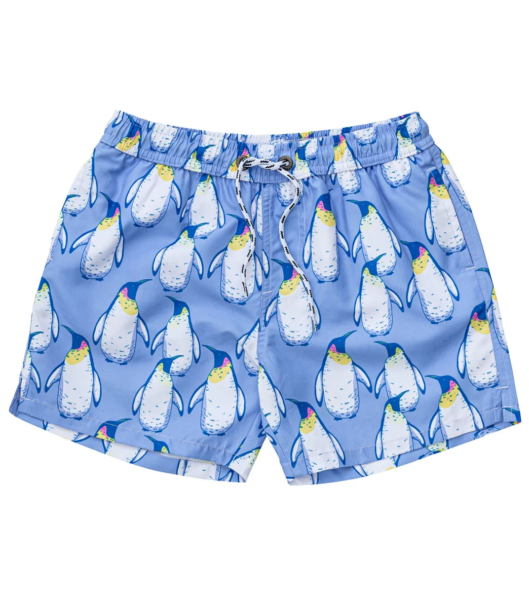 Snapper Rock Boys' Penguin Patrol Volley Board Short (Toddler, Little Kid, Big Kid)