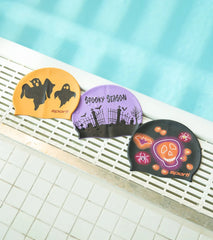 Sporti Spooky Neon Silicone Swim Cap