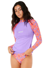 Rip Curl Women's Neon Isles Long Sleeve UPF 50+ Rash Guard