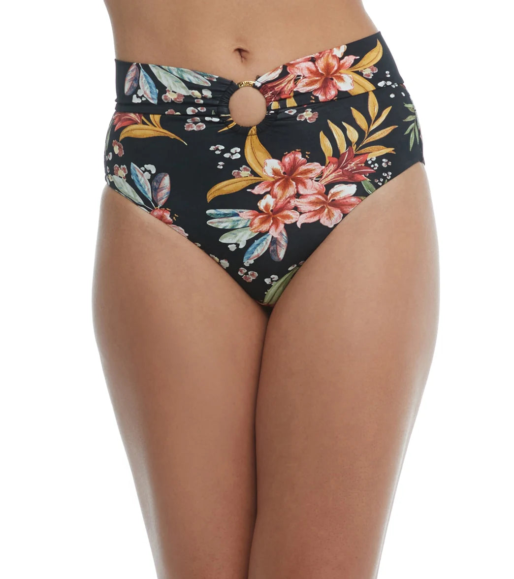 Body Glove Women's Incognito Woodstock High Waisted Bikini Bottom