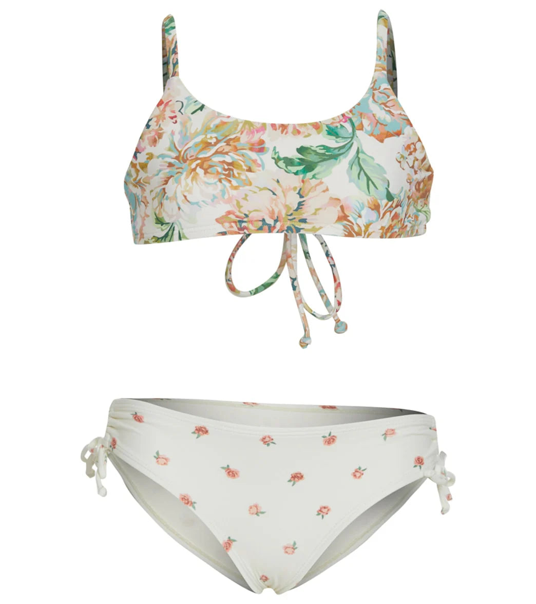 O'Neill Girls' Arden Floral Scoop Bralette Swim Set (Little Kid, Big Kid)