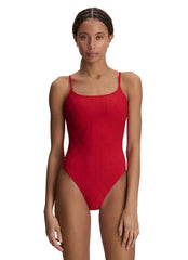 Polo Ralph Lauren Women's Logo Jacquard Kennedy One Piece Swimsuit