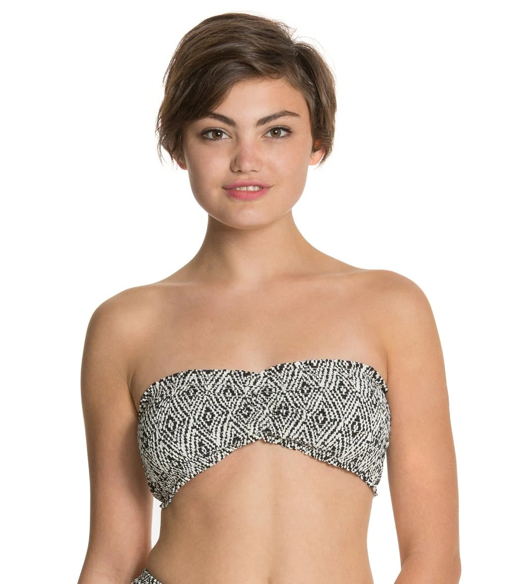 O'Neill Swimwear Marina Smocked Bandeau Bikini Top
