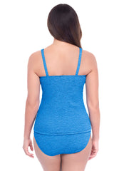 Krinkle by Penbrooke Women's Chlorine Resistant  Twist Tankini Top