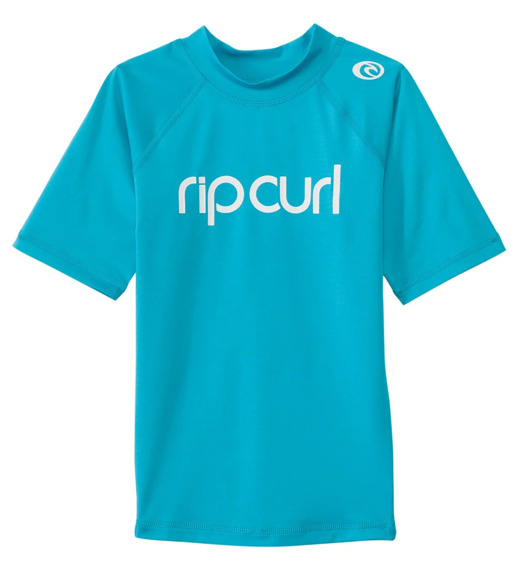 Rip Curl Girl's Dawn Patrol Short Sleeve Rash Guard