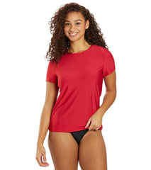 Sporti Women's S/S  UPF 50+ Comfort Fit Rash Guard