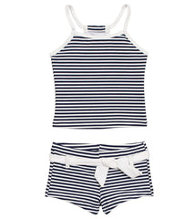 Snapper Rock Girls' Nautical Stripe Classic Two Piece Tankini Set (Toddler, Little Kid, Big Kid)