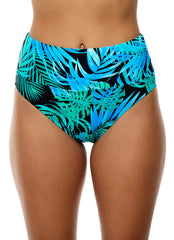 Next by Athena Women's Tahitian Garden Harmony High Waist Bikini Bottom