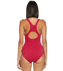 Penbrooke Krinkle Chlorine Resistant Active Back One Piece Swimsuit (D-Cup)