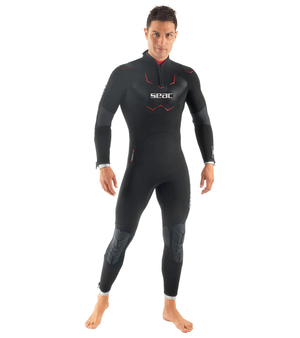 Seac USA Men's 5mm Space Back Zip Fullsuit Wetsuit
