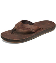 Reef Men's Leather Contoured Cushion Flip Flop