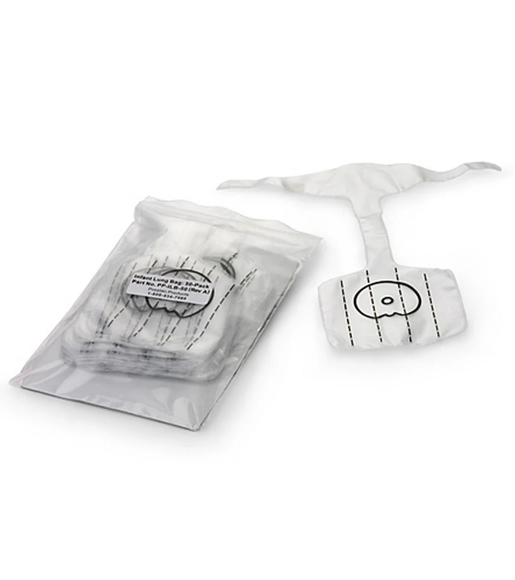 Prestan Professional Infant Face-Shield Lung-Bags 10 Pack