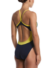 Nike Women's Hydrastrong Fly Colorblock Racerback One Piece Swimsuit