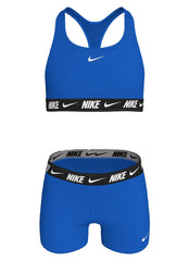 Nike Girls' Logo Tape Racerback Two Piece Bikini Short Set (Big Kid)