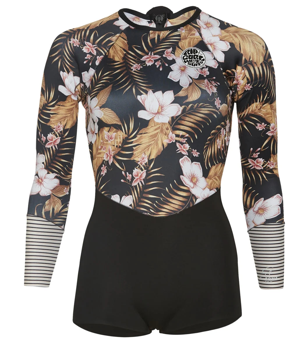 Rip Curl Women's 1mm G-Bomb Long Sleeve High Cut Springsuit Wetsuit