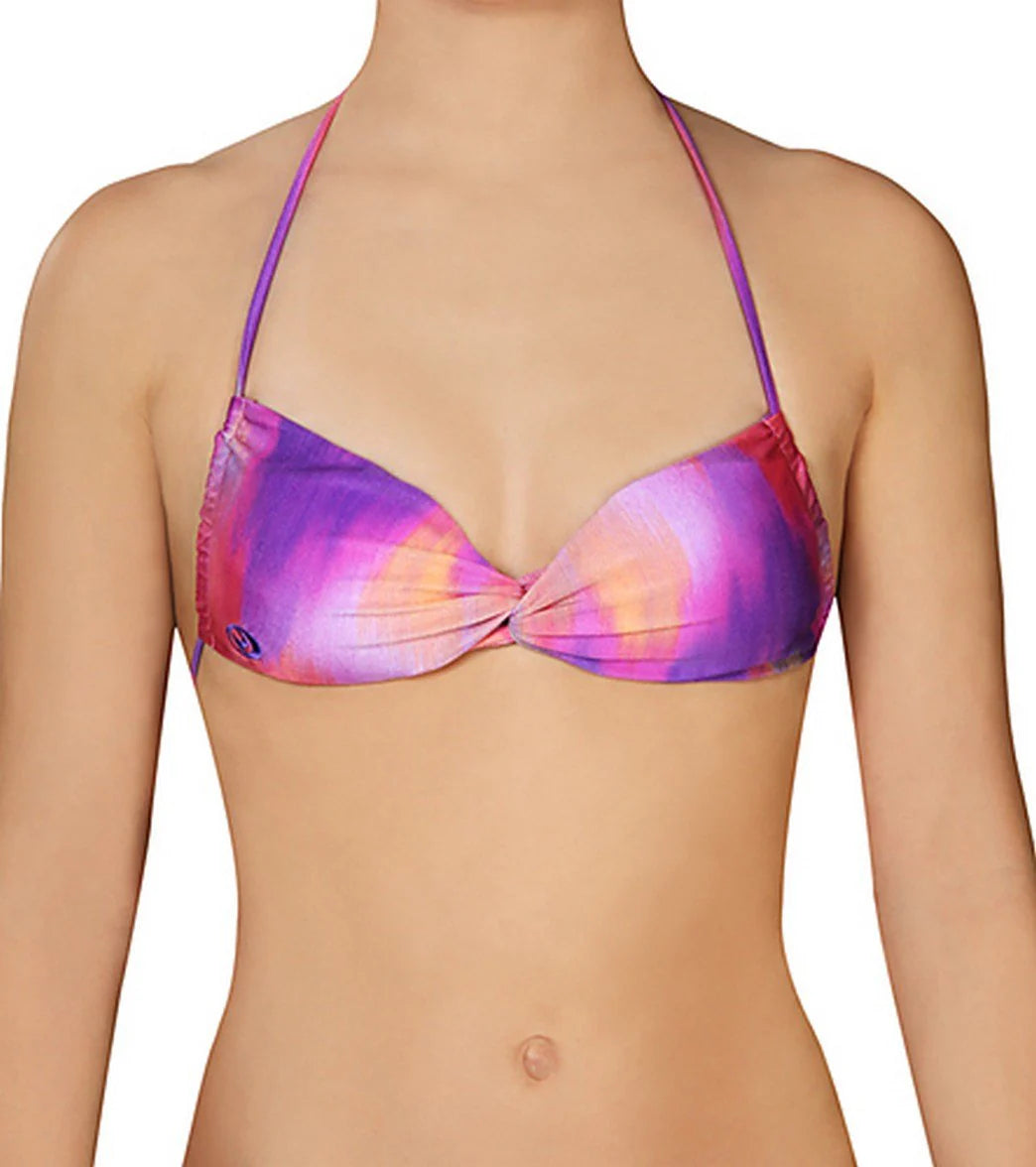 Rip Curl Swimwear Girls Sunset Fade Knot Bandeau Bikini Top