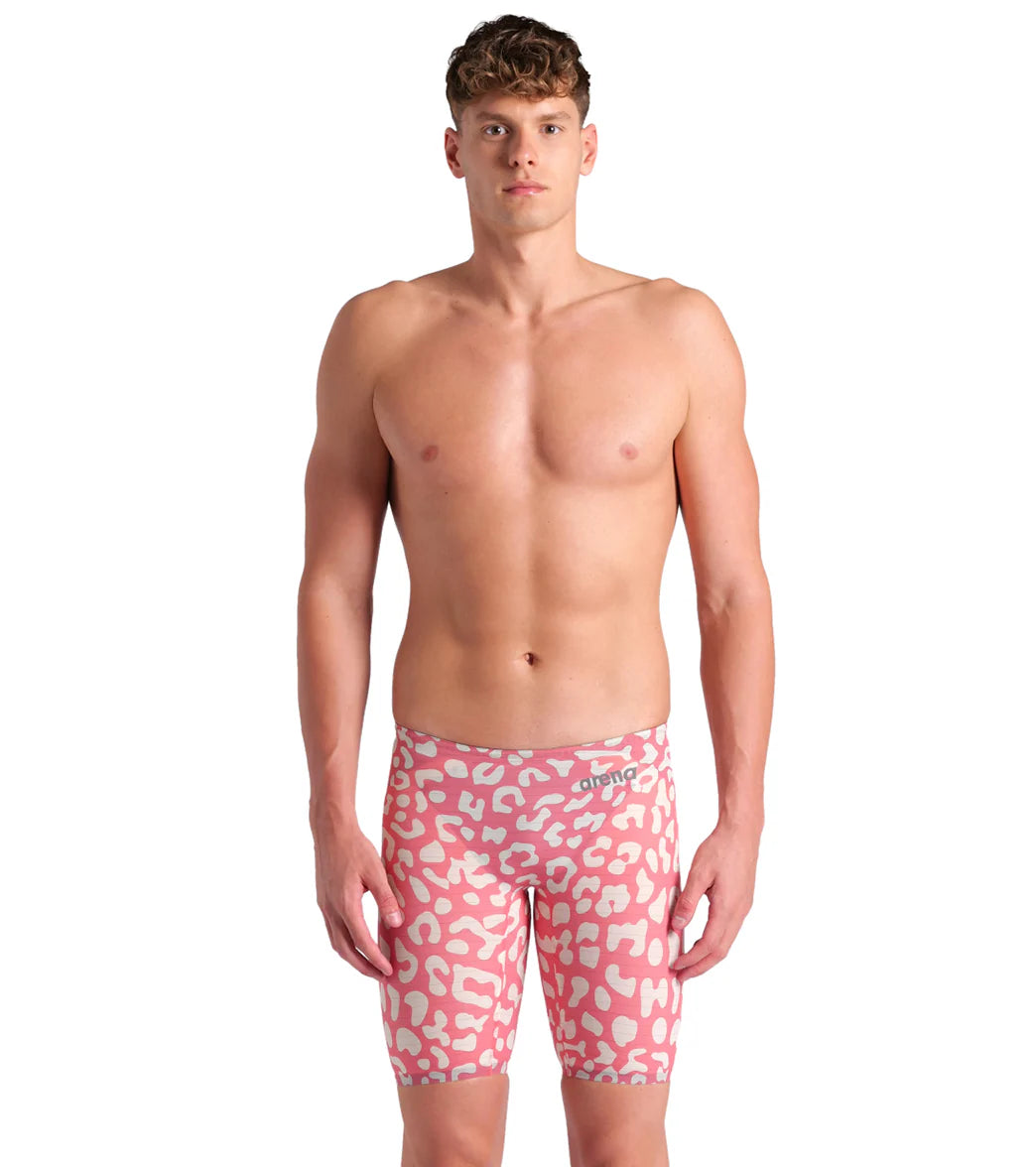 Arena Men's Powerskin Carbon Air2 SL Limited Edition Leopard Jammer Tech Suit Swimsuit