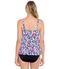 Shape Solver By Penbrooke Women's Florentine Fauxkini One Piece Swimsuit