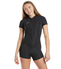 O'Neill Women's Bahia 2/1mm Front Zip Short Sleeve Springsuit