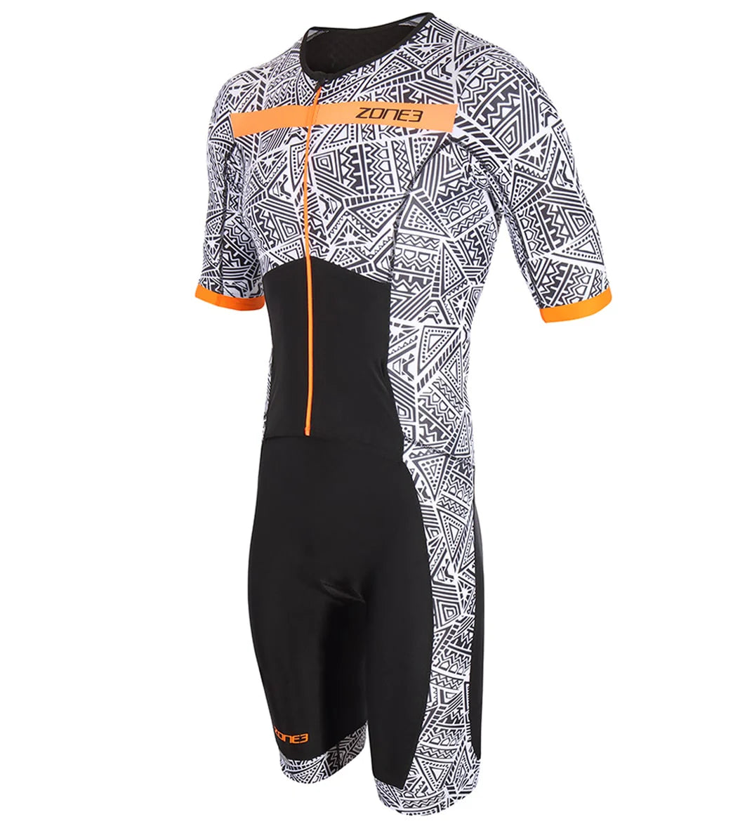 Zone3 Men's Activate+ Short Sleeve Full Zip Tri Suit