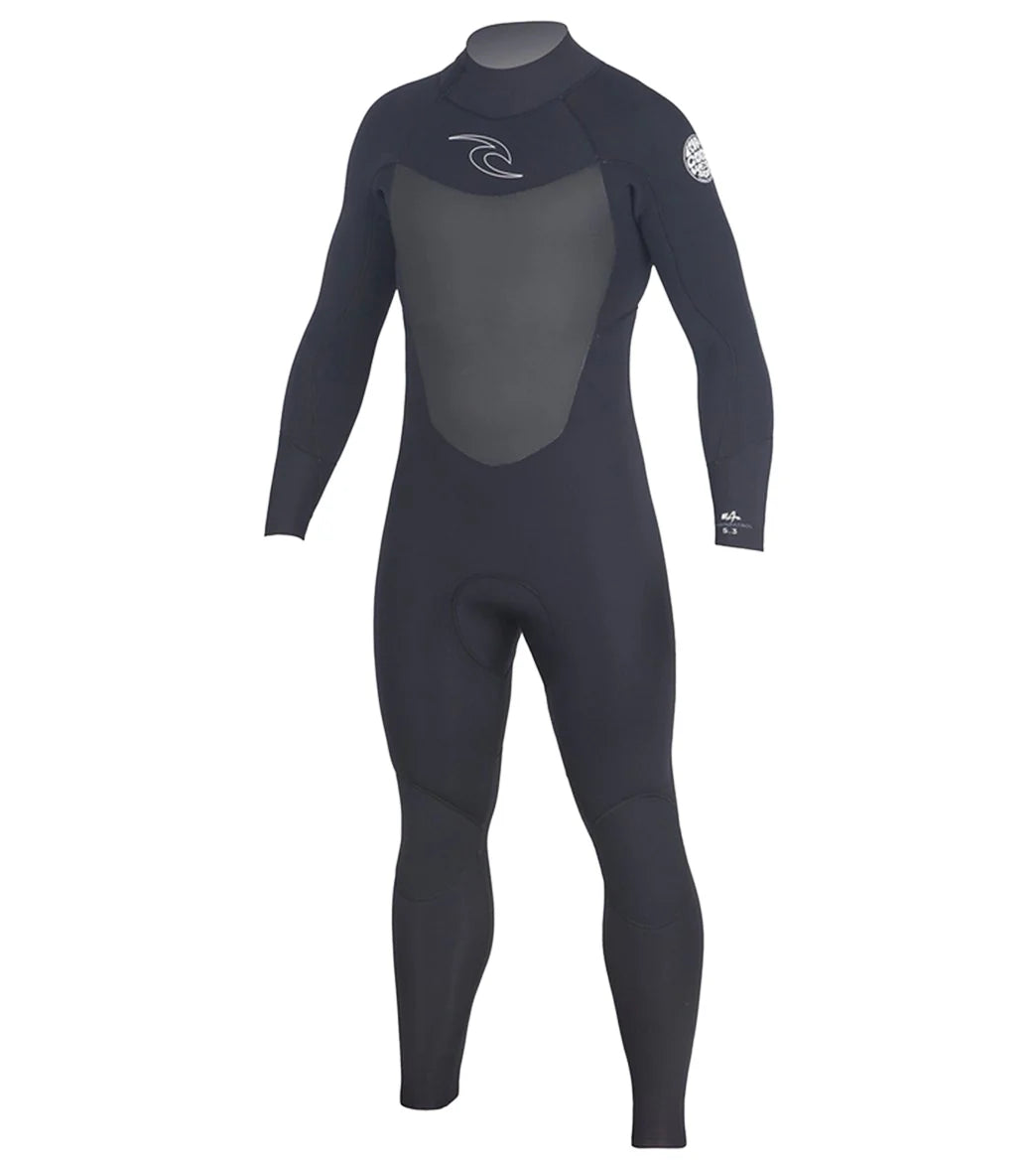 Rip Curl Men's 3/2mm Dawn Patrol Back Zip Fullsuit Wetsuit