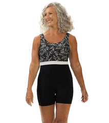 Dolfin Aquashape Women's Printed Scoop Neck Aquatard Unitard Swimsuit