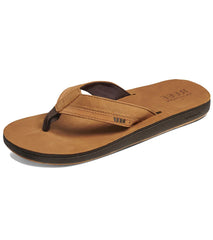 Reef Men's Leather Contoured Cushion Flip Flop