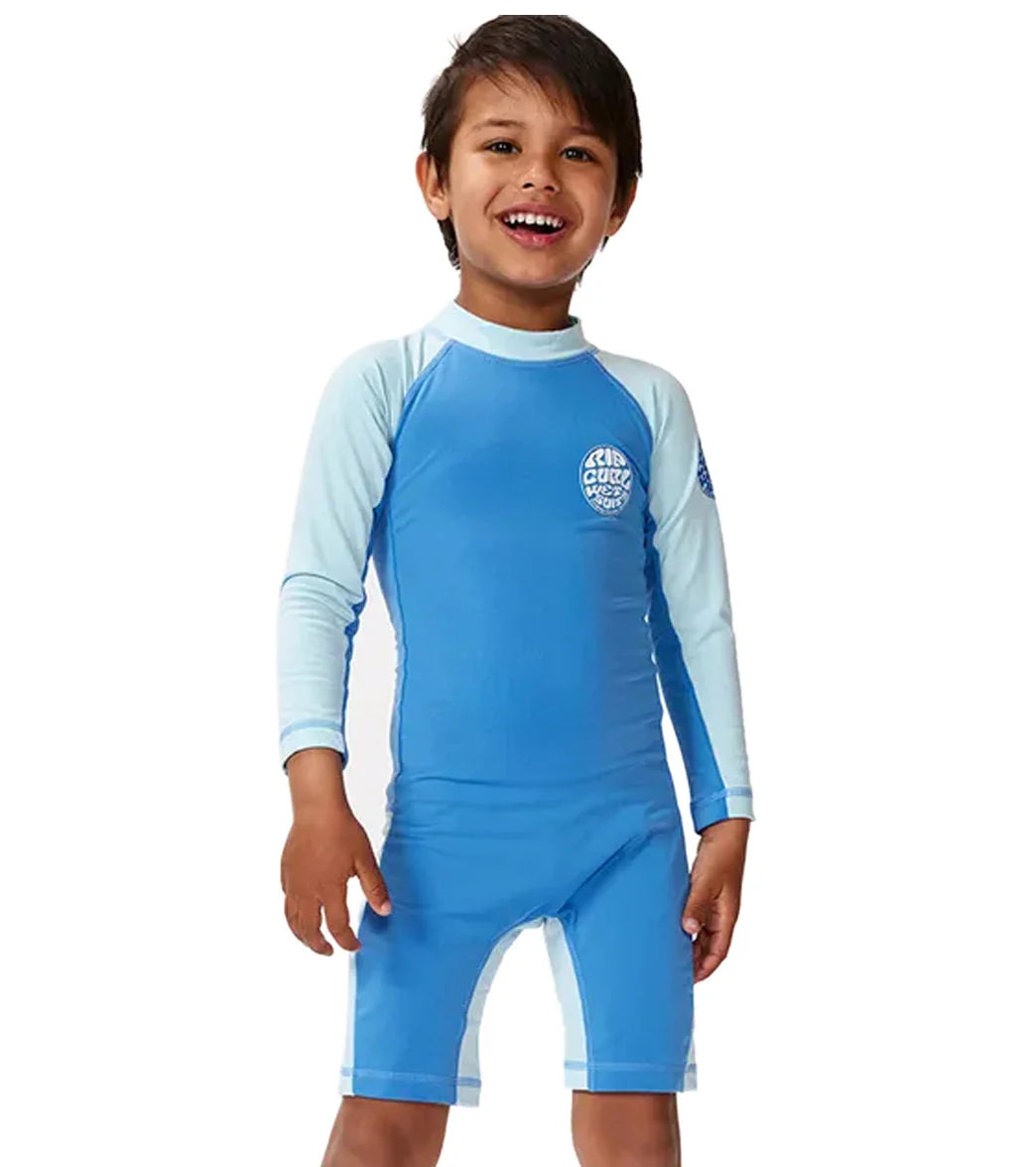 Rip Curl Kids'  Icons Uv Brushed Long Sleeve UPF 50 Sunsuit (Toddler, Little Kid)