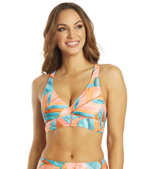 Next by Athena Women's Sunset Palms Longline Bikini Top