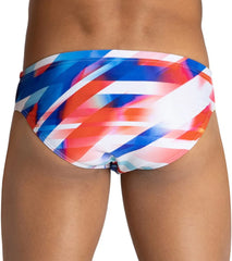 Arena Men's Rainbow Stripes MaxLife  Brief Swimsuit