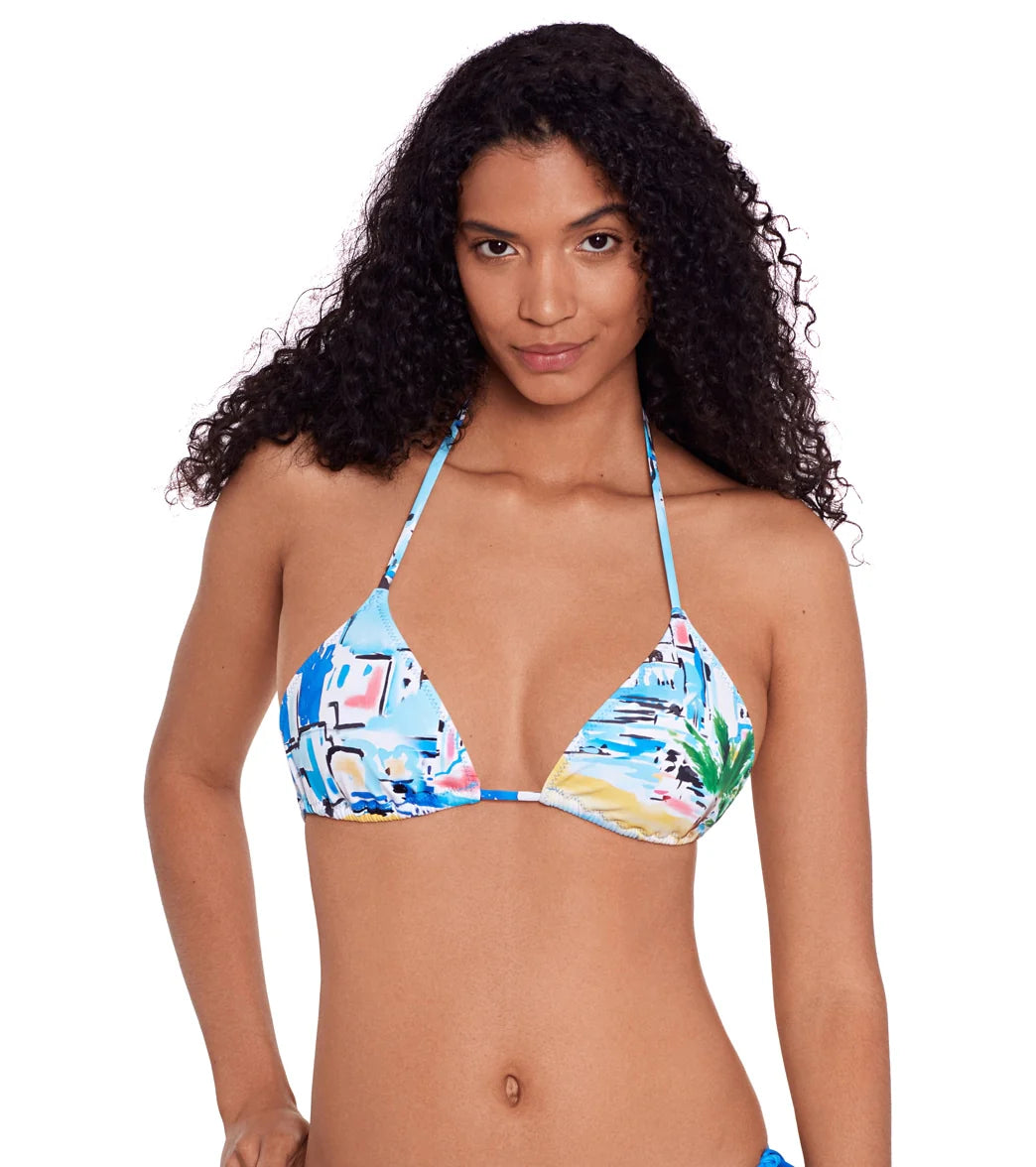 Polo Ralph Lauren Women's Riviera Scenic Ricky Slider Triangle Bikini Top