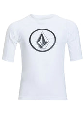 Volcom Boys' Lido Solid Short Sleeve Rashguard (Toddler, Little Kid)