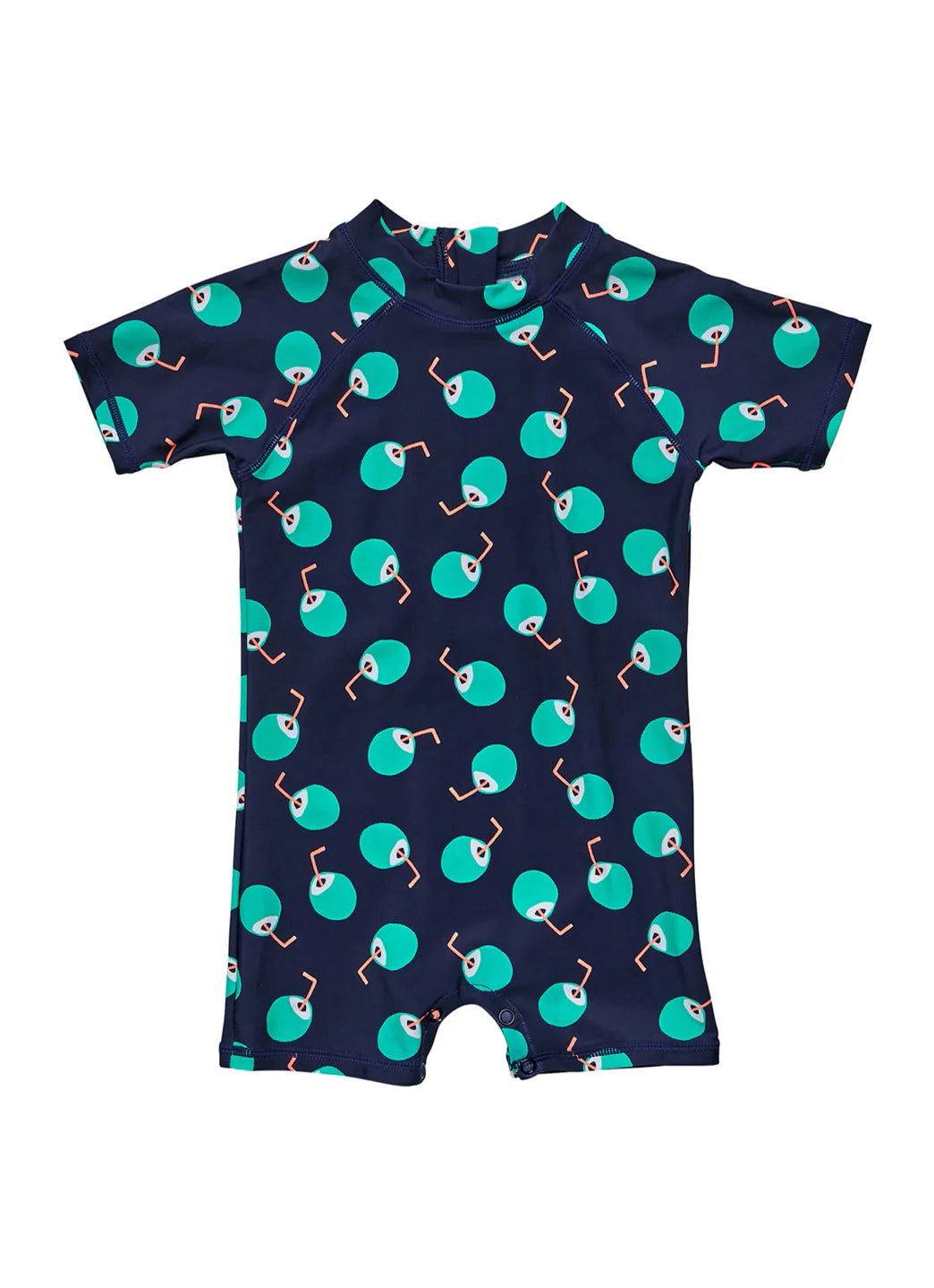 Snapper Rock Boys' Coco Logo Short Sleeve Sunsuit (Baby)