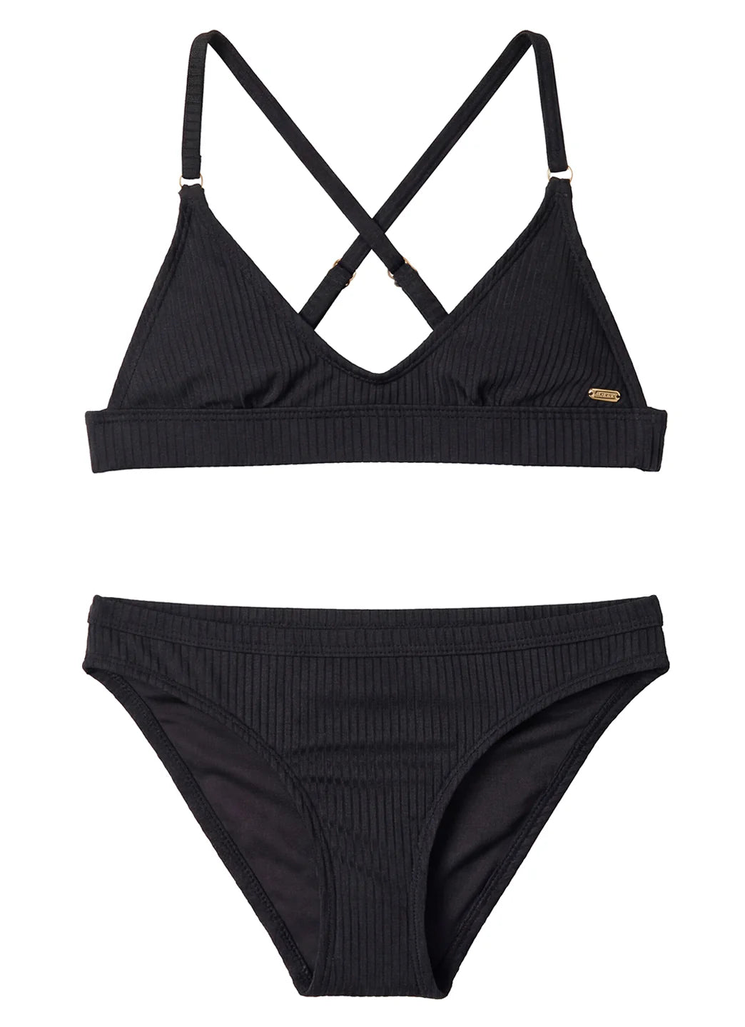 Rip Curl Girls' Premium Rib Triangle Two Piece Bikini Set (Big Kid)