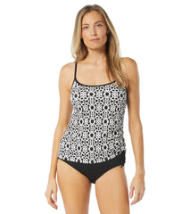 Beach House Women's Island Grid  Pique Bridget Tankini Top