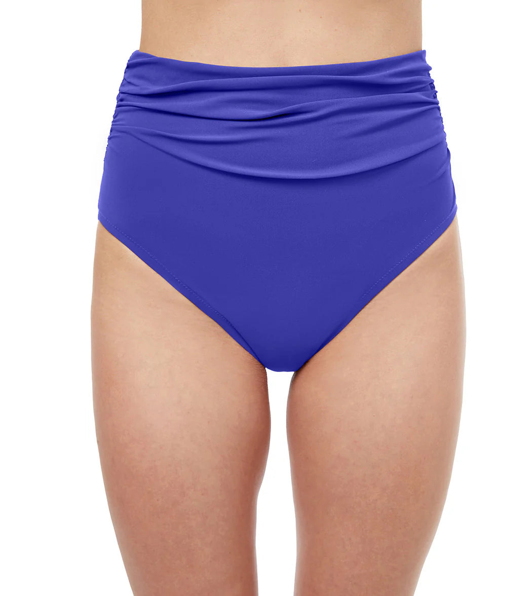 Profile by Gottex Women's Tutti Frutti Shirred High Waisted Bikini Bottom