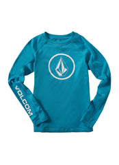 Volcom Boys' Lido Solid Long Sleeve Rashguard