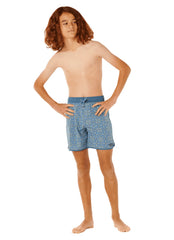 Rip Curl Boys' Pacific Rinse Gem Volley Swim Short (Big Kid)