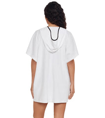 Shape Solver SPORT Women's Hooded Terry Pullover Cover Up