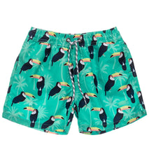 Snapper Rock Boys' Toucan Talk Volley Swim Trunk (Toddler, Little Kid, Big Kid)