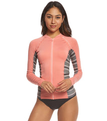 Rip Curl Women's Trestles Long Sleeve Front Zip Rash Guard